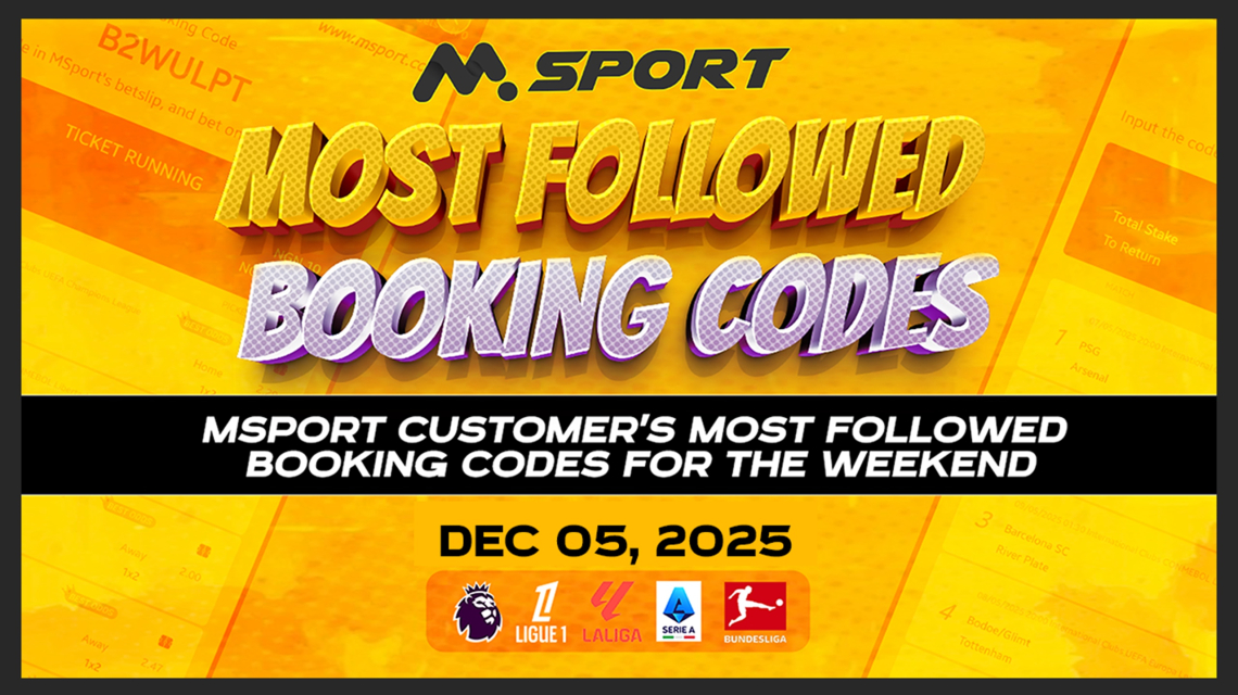 Real Betis vs Barcelona,  Bournemouth vs Chelsea, Napoli vs Juventus &amp; Aston Villa vs Arsenal — Dominate This Weekend’s MSport Top Booking Codes